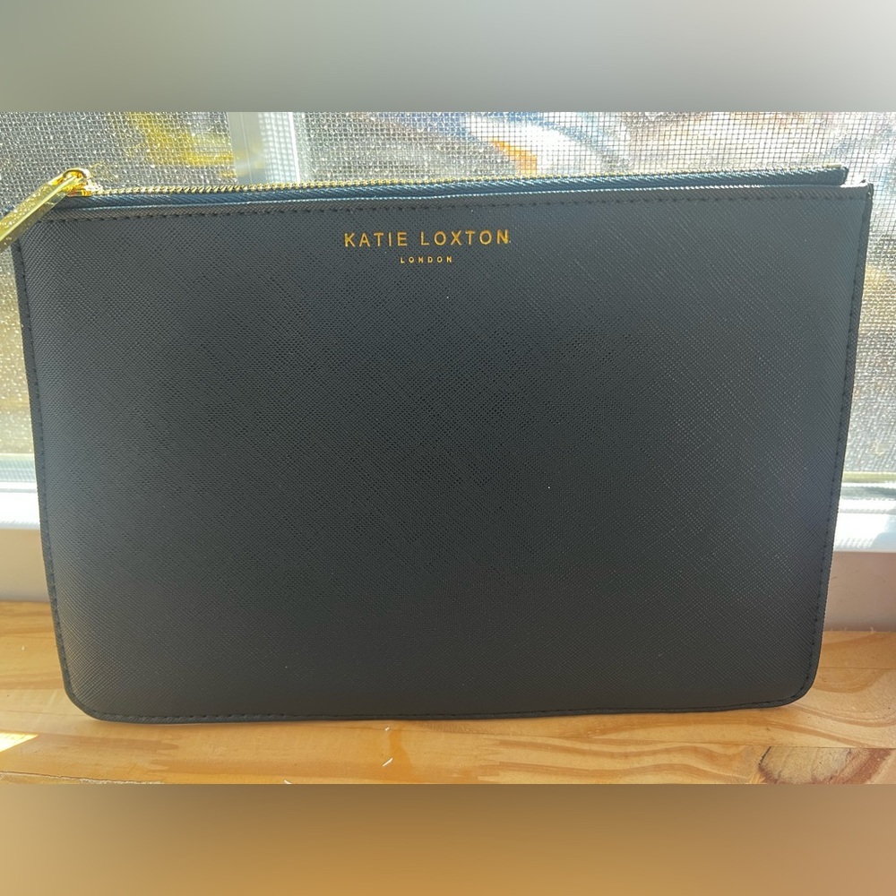 Katie Loxton Magical Moments Clutch Perfect‎ Pouch Navy W Gold Hardware